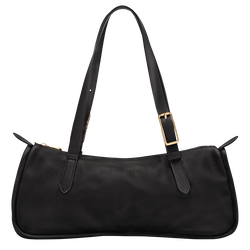 Looong L Shoulder bag , Black - Leather
