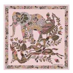 Forêt Longchamp Silk scarf 50 , Pink - Silk