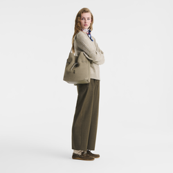 Le Roseau M Shoulder bag , Lichen - Leather