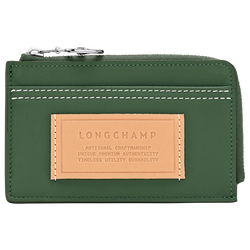Le Pliage Xtra Card holder , British Green - Leather