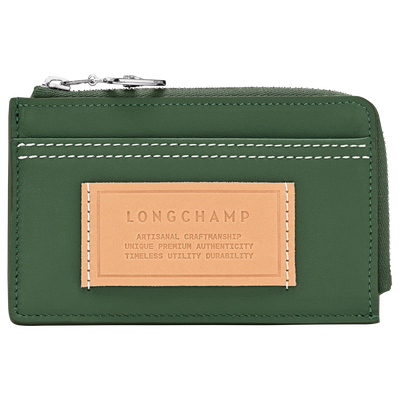 Le Pliage Xtra Card holder , British Green - Leather