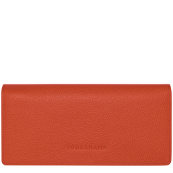 Le Foulonné Continental wallet , Paprika - Leather