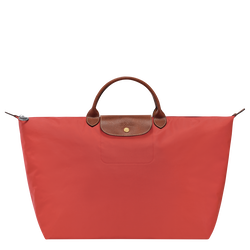 Le Pliage Original L Travel bag , Tomato - Recycled canvas