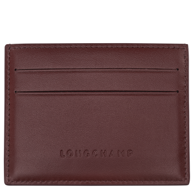 Le Roseau 卡片夾 , 酒紅色 - 皮革