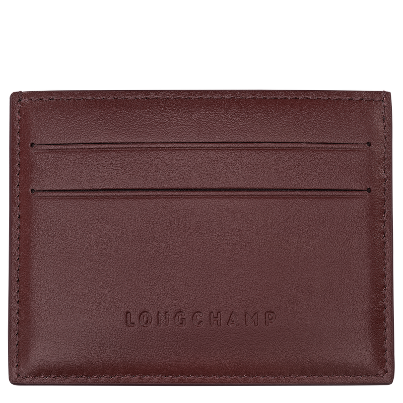 Le Roseau 卡片夾 , 酒紅色 - 皮革  - 查看 2 2