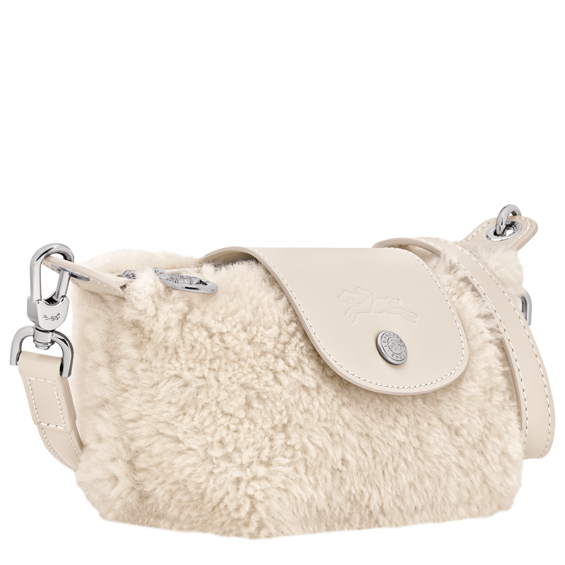 Le Pliage Xtra XS Pouch , Ecru - Leather  - View 3 of  5