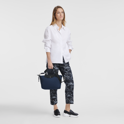 Longchamp le pliage medium navy outlet