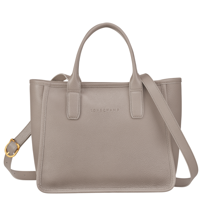 Le Foulonné M Tote bag Turtledove - Leather (10156021P55) | Longchamp EN