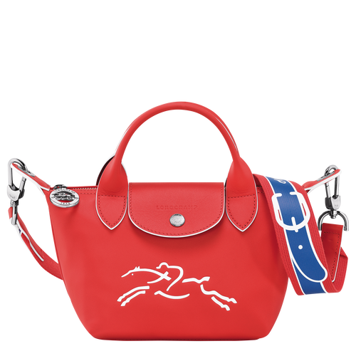 Handtasche XS Le Pliage Xtra , Leder - Rot - Ansicht 1 von 4