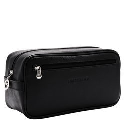 Le Foulonné Toiletry case , Black - Leather