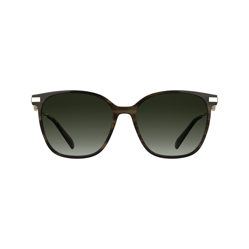 Sunglasses , Striped brown - Acetate  - View 1 of 2