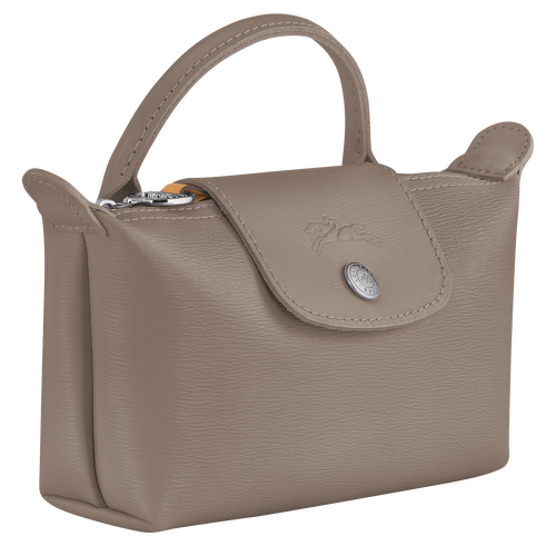 Le Pliage City Pouch with handle , Taupe - Canvas - View 3 of 5