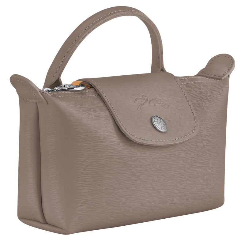 Le Pliage City Pouch with handle , Taupe - Canvas  - View 3 of 5
