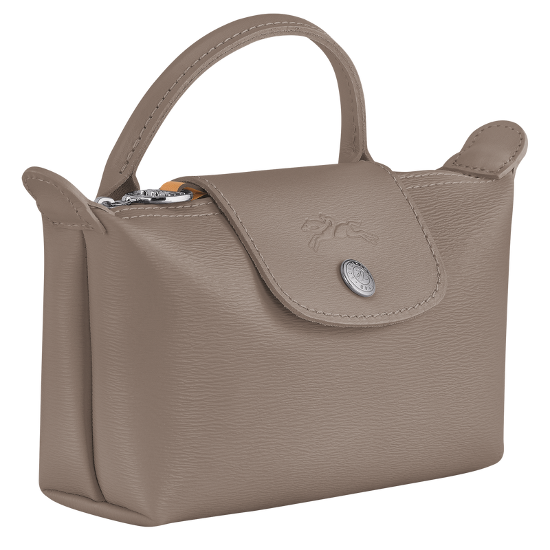 Le Pliage City Pouch with handle , Taupe - Canvas  - View 3 of 5