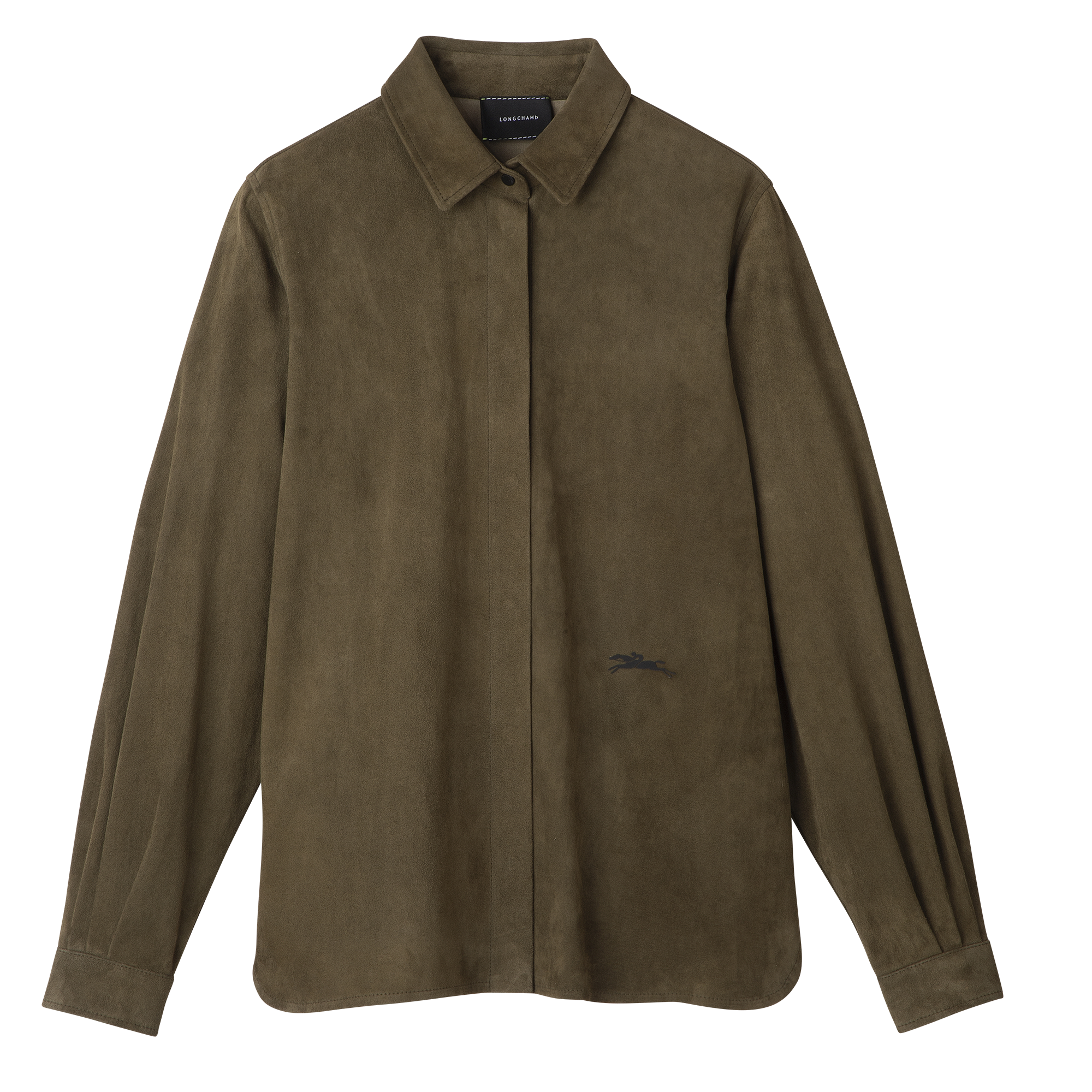 Chemise en cuir, Kaki - Vue 1 de
4 - agrandir le zoom null Chemise en cuir, Kaki