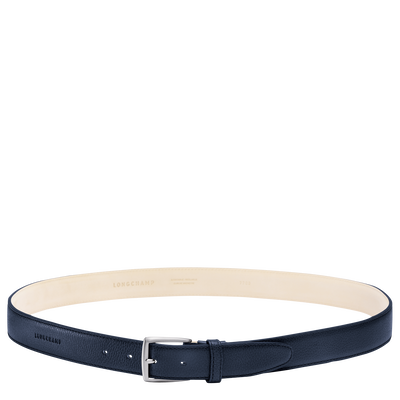 Le Foulonné Men's belt, Navy