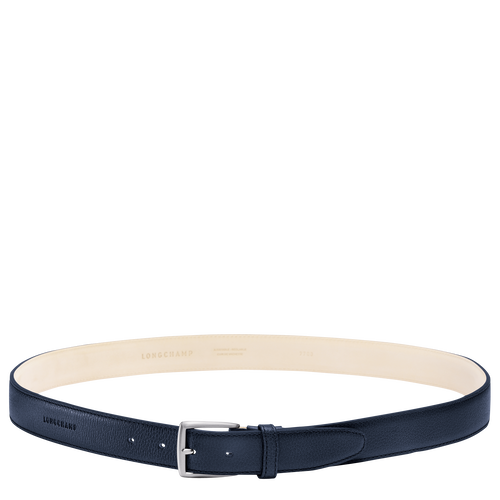 Le Foulonné Men's belt , Navy - Leather - View 1 of 2