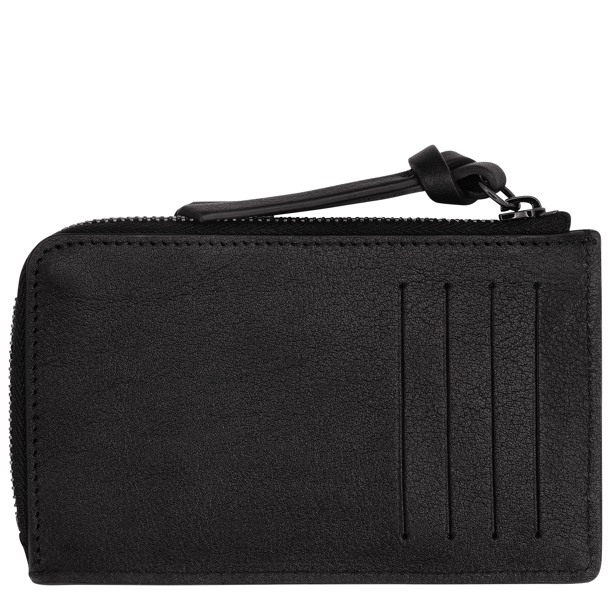 Longchamp 3D Karten-Etui, Schwarz