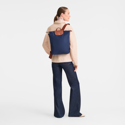 Le Pliage Original M Backpack , Navy - Recycled canvas