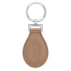 Le Foulonné Key ring , Biscuit - Leather