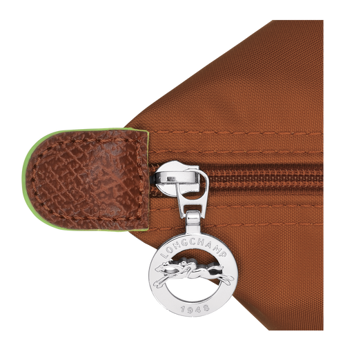 Le Pliage Green L Tote bag , Cognac - Recycled canvas - View 5 of 6