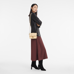 Box-Trot S Crossbody bag , Straw - Leather