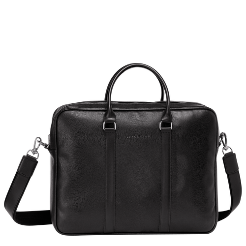 Le Foulonné M Briefcase , Black - Leather - View 1 of 5