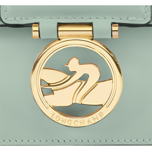 Umhängetasche XS Box-Trot , Leder - Grau grün - Ansicht 6 von 6