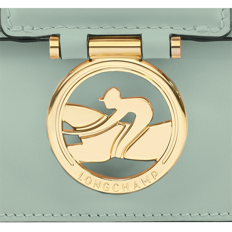 Umhängetasche XS Box-Trot , Leder - Grau grün  - Ansicht 6 von 6