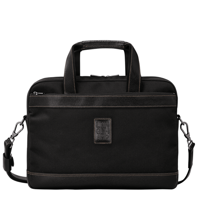 Boxford S Briefcase , Black - Recycled canvas  - View 1 of  5