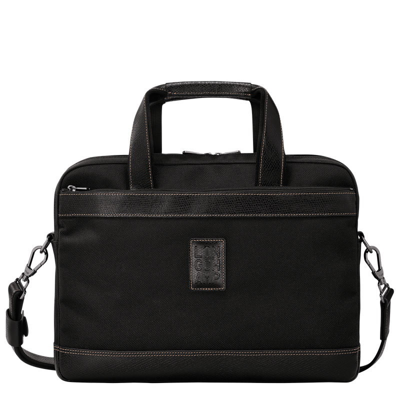 Boxford S Briefcase , Black - Canvas  - View 1 of  5