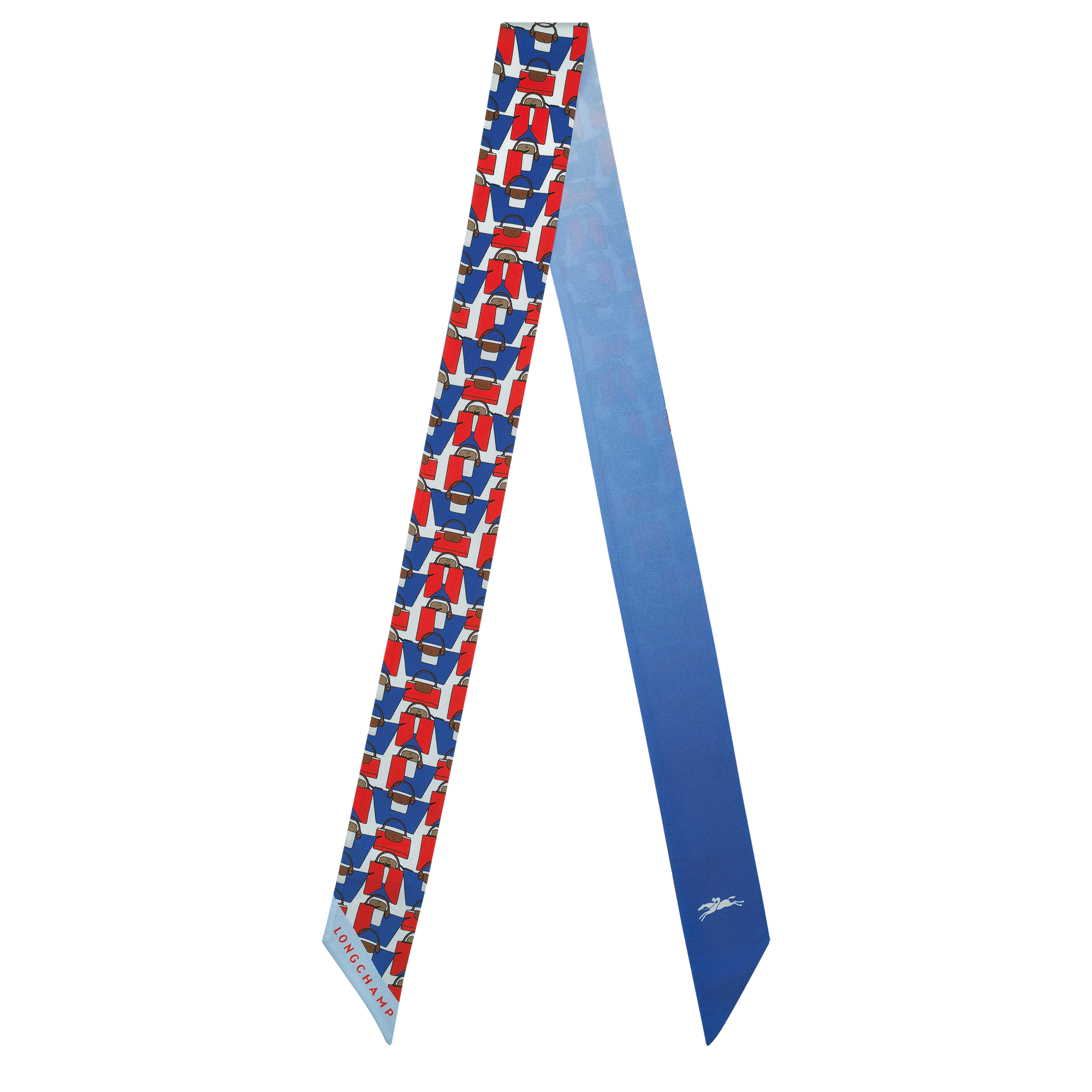 Origami Le Pliage Seidenschal, Kobaltblau