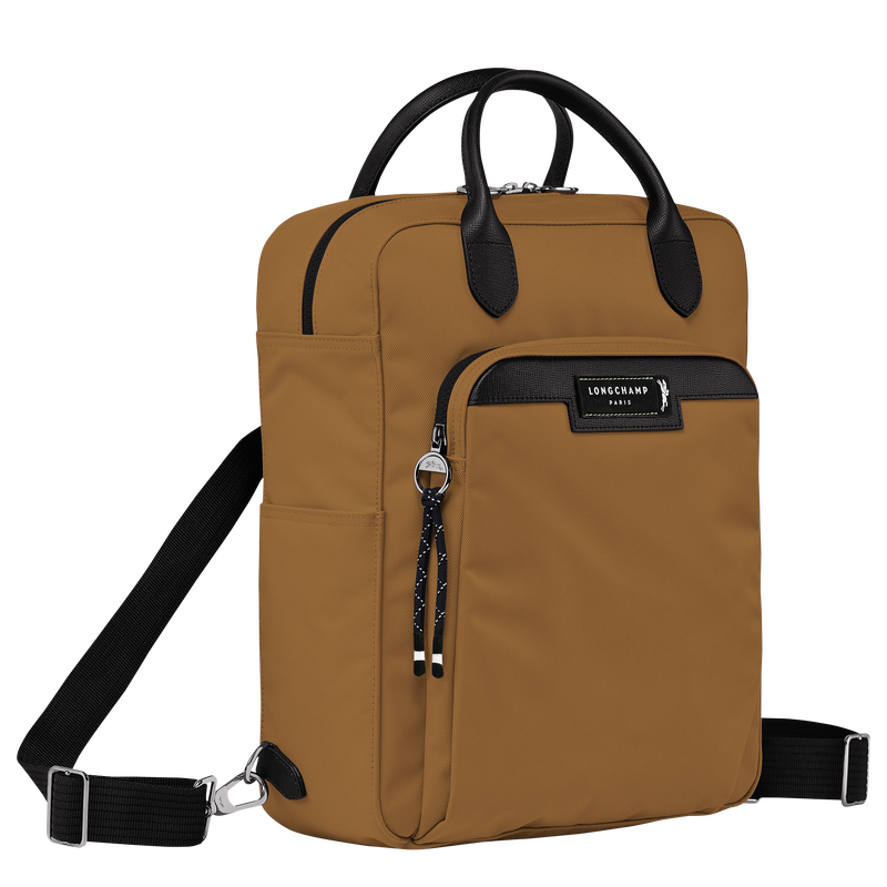 Rucksack M Le Pliage Energy , Recyceltes Canvas - Tabak  - Ansicht 2 von 4