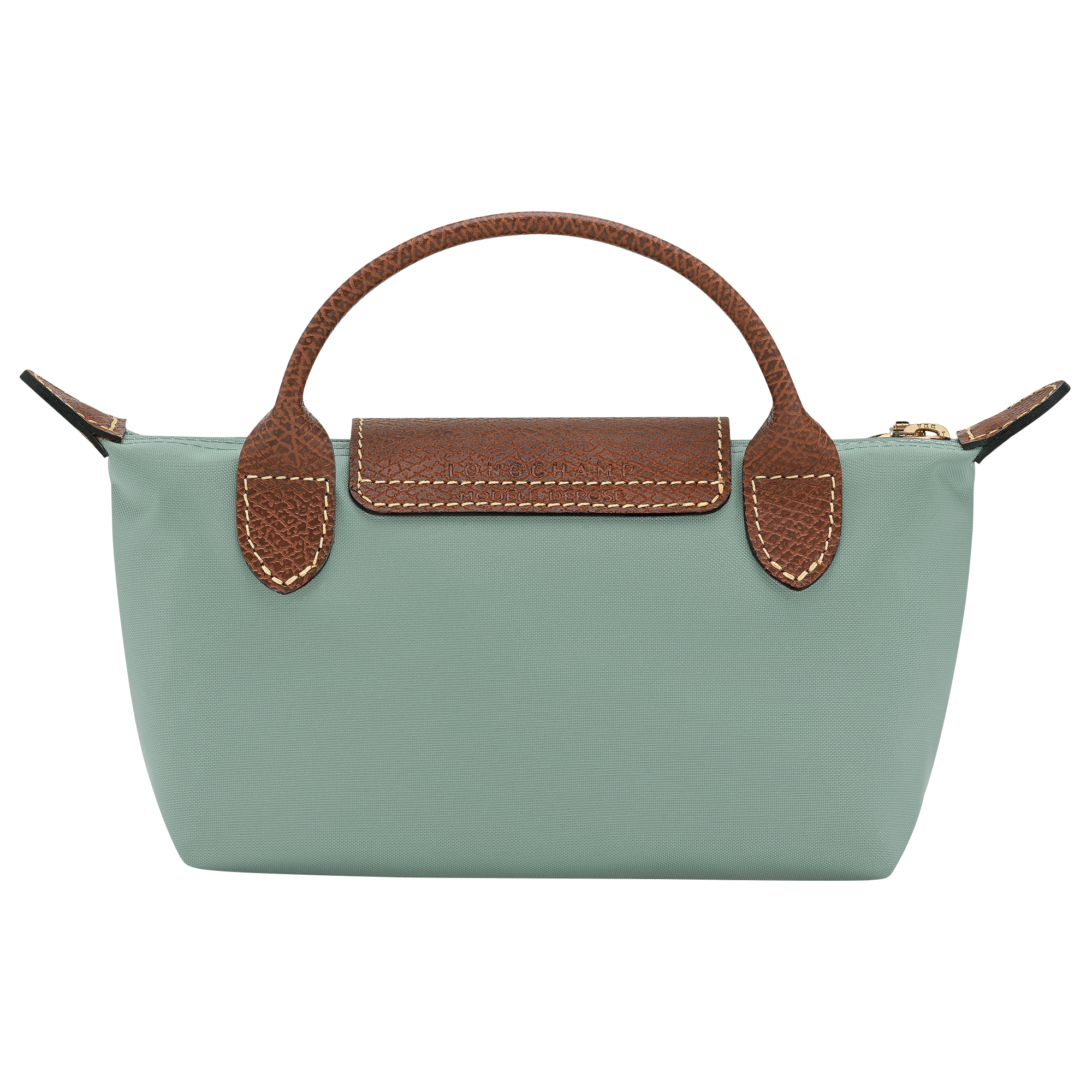 Pouch with handle, Celadon - View 4 of
6 - zoom in Le Pliage Original Pouch with handle, Celadon