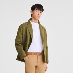 Le Foulonné Men's belt , Caramel - Leather