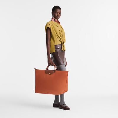 Sac de voyage XL Le Pliage Original , Toile recyclée - Brique