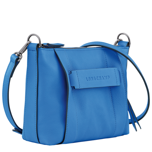 Longchamp 3D 斜背袋 S , 鈷藍 - 皮革 - 查看 3 4