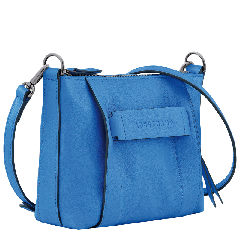 Longchamp 3D 斜背袋 S , 鈷藍 - 皮革  - 查看 3 4