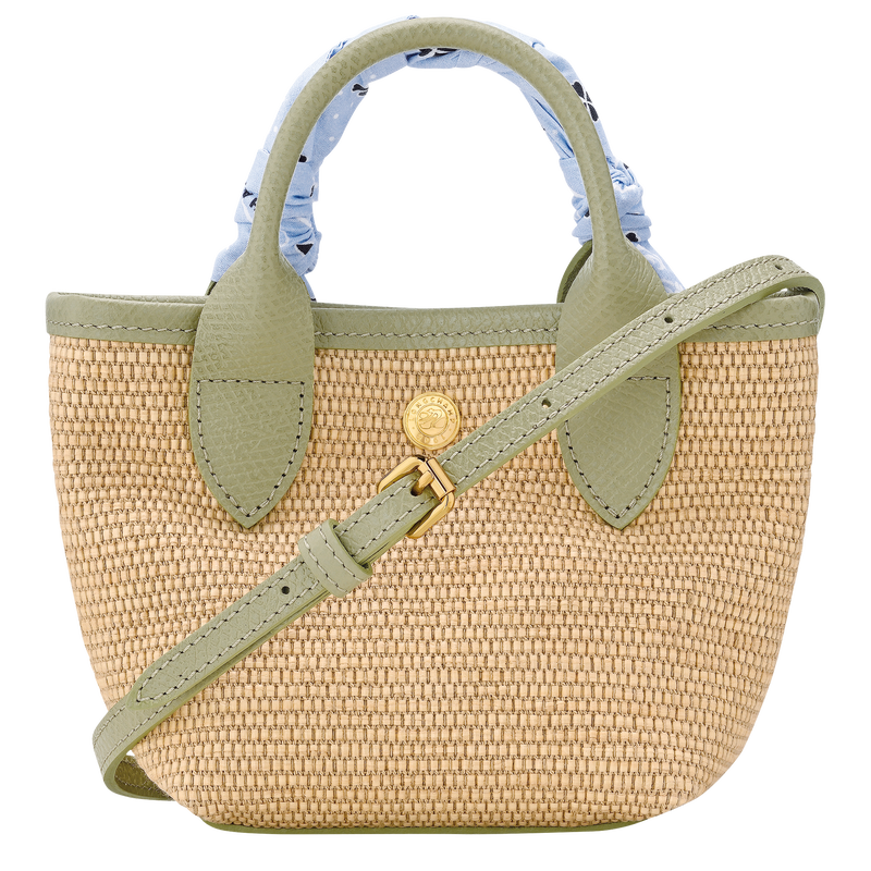 Le Pliage Collection XS Basket bag , Almond Green - Canvas  - View 4 of  7