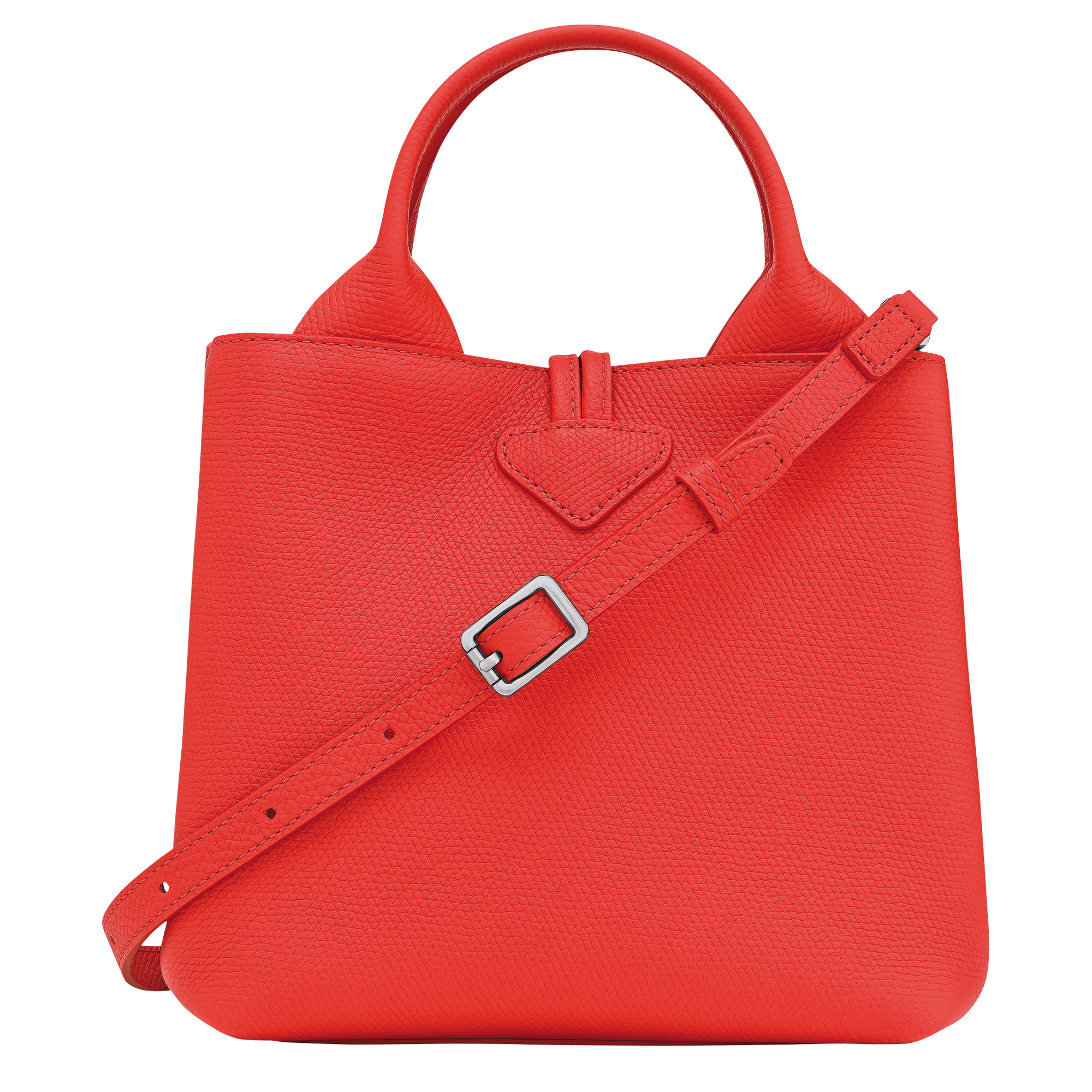 Le Roseau S Handbag Vermilion - Leather | Longchamp US Le Roseau S Handbag Vermilion - Leather | Longchamp US