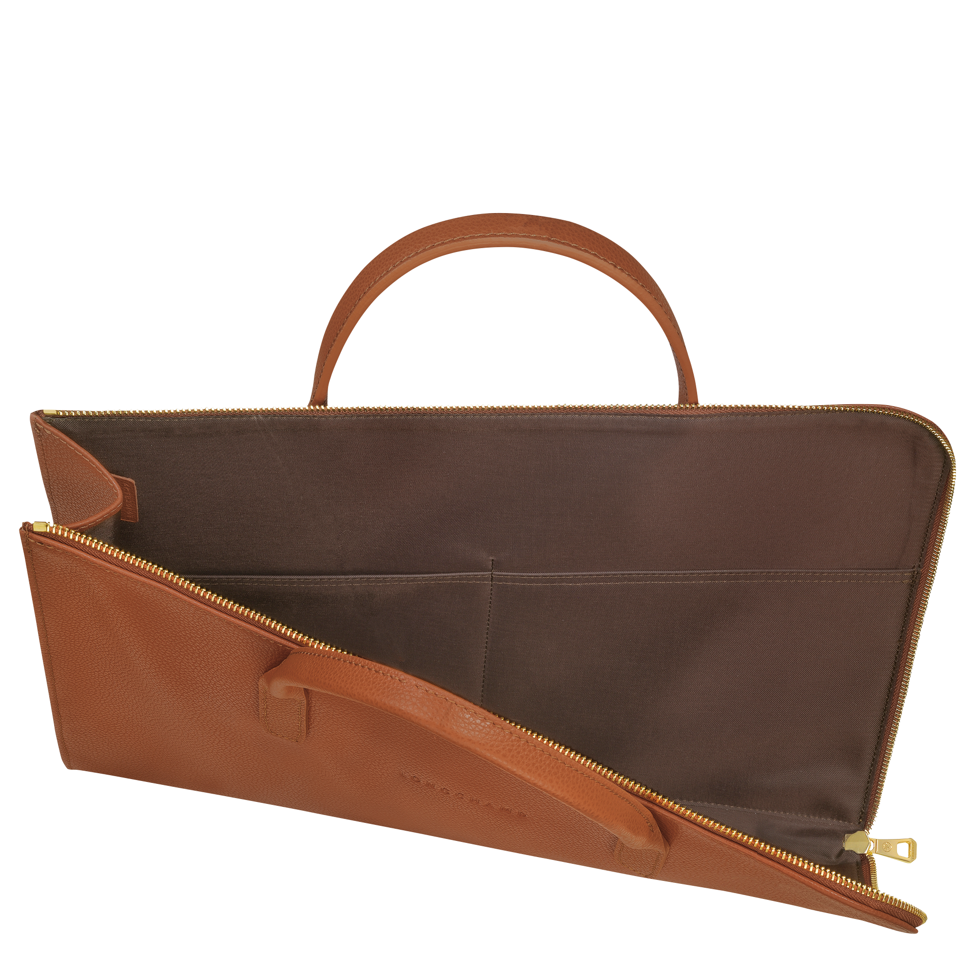 Briefcase S, Caramel - View 5 of
5 - zoom in Le Foulonné Briefcase S, Caramel