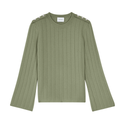 Sweater , Almond Green - Knit