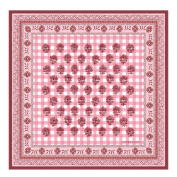 The Bucolic Escapade Silk scarf 50 , Blush - Silk