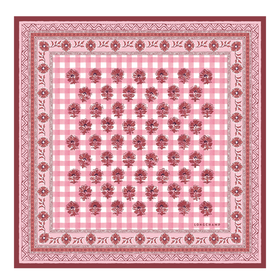 Fuga bucolica Foulard di seta 50,  Blush