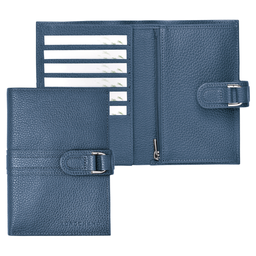 Compacte portefeuille, 729 Pilootblauw Compacte portefeuille, 729 Pilootblauw, hi-res
