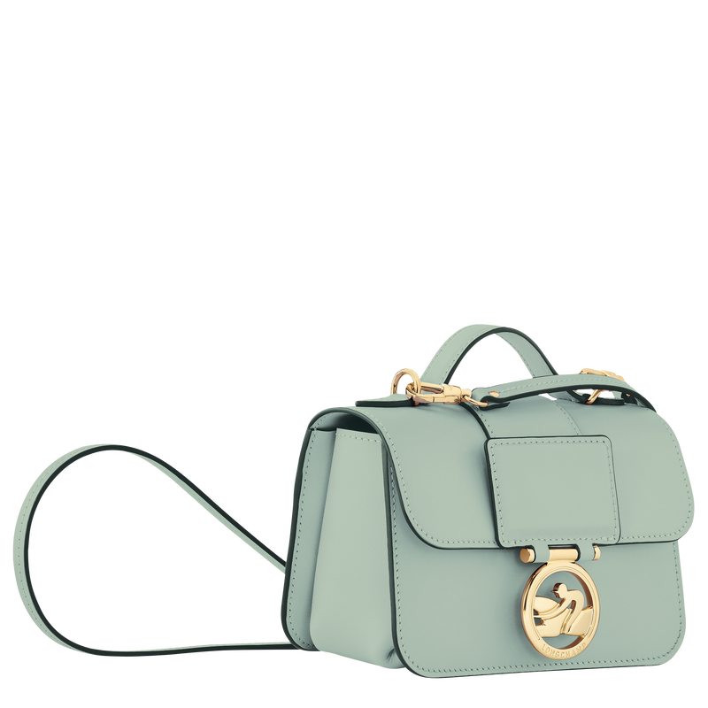 Box-Trot XS Crossbody bag , Green-gray - Leather  - View 3 of  6