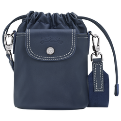 Le Pliage Xtra XS Bucket bag , Navy - Leather