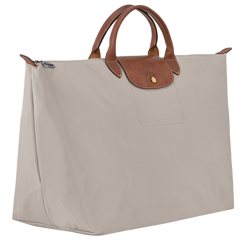 Le Pliage Original L Travel bag , Pebble - Recycled canvas  - View 3 of 7