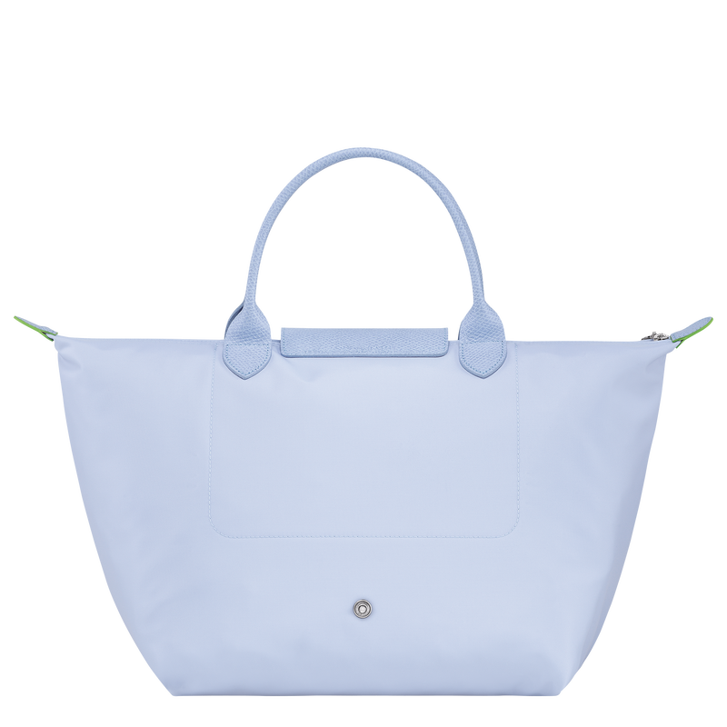 Le Pliage Green M Handbag , Sky Blue - Recycled canvas  - View 4 of  6