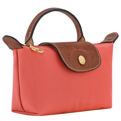 Le Pliage Original Pouch with handle , Strawberry - Recycled canvas
